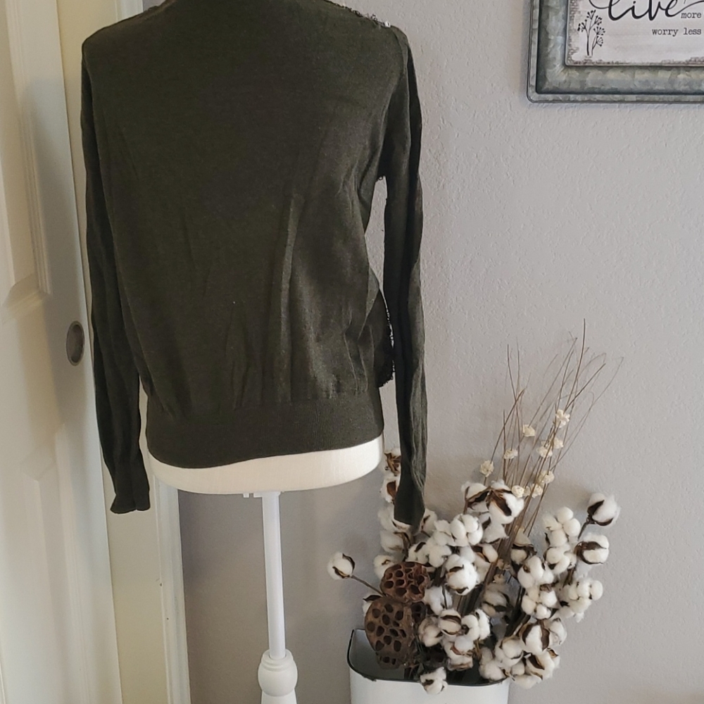 Button up cardigan with bling - Picture 3 of 5